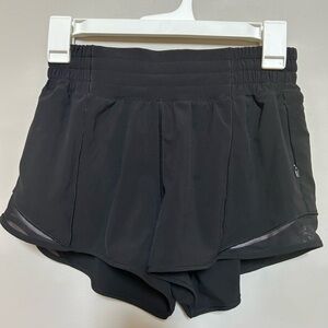 Lululemon Hotty Hot - High Rise 4” Shorts - Black - Size 4